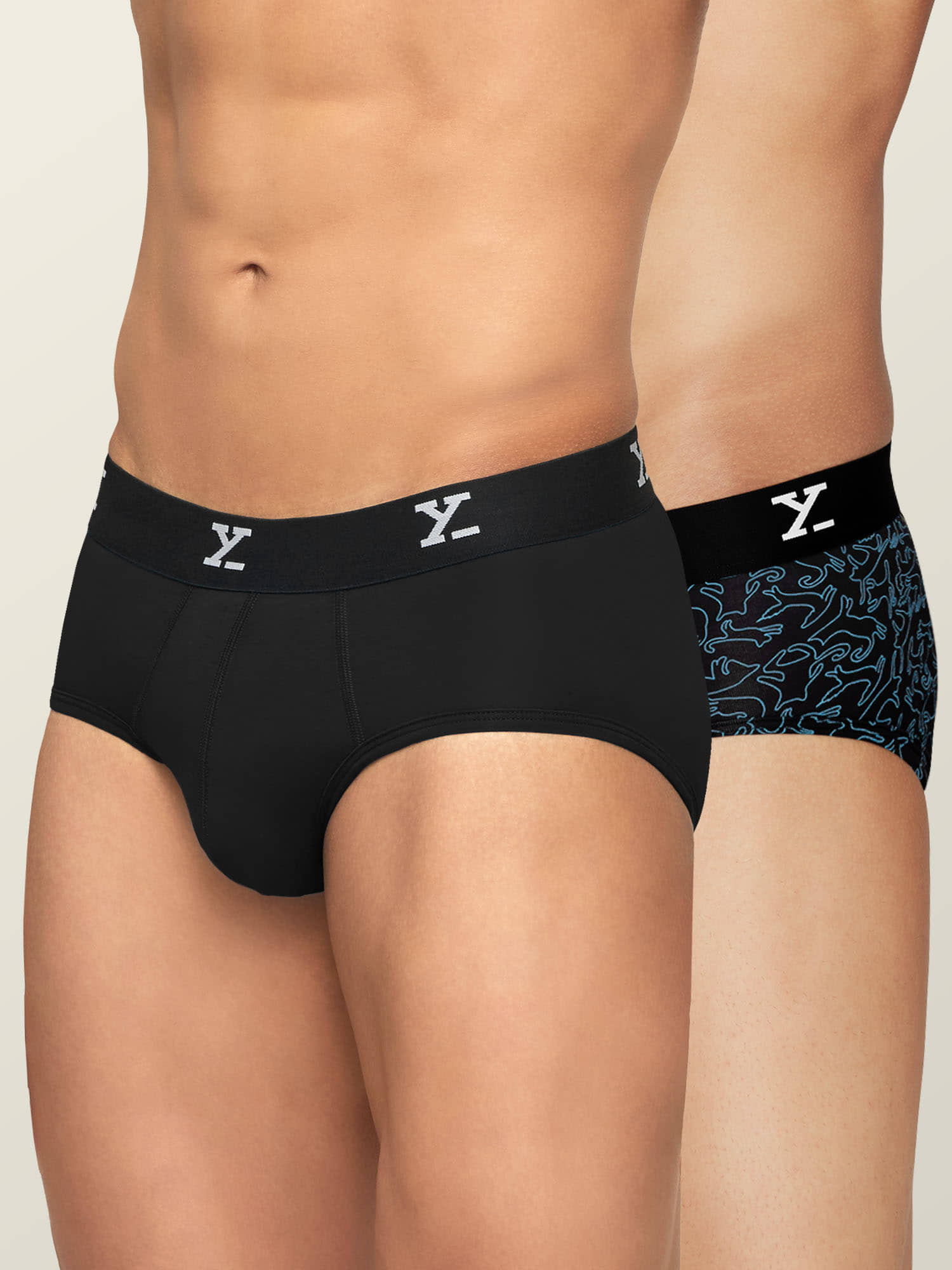 XYXX Pack of 2 Modal Briefs For Men's ( Multicolor )