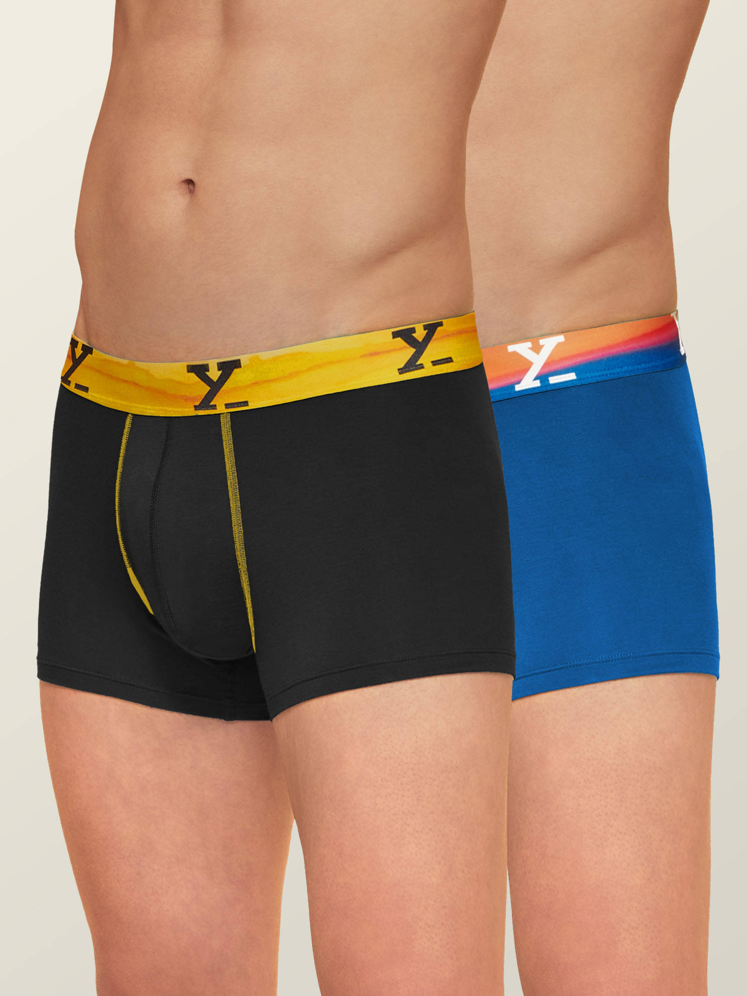 XYXX Pack of 2 Modal Men's Trunks ( Multicolor )     			XYXX Pack of 2 Modal Men's Trunks ( Multicolor )