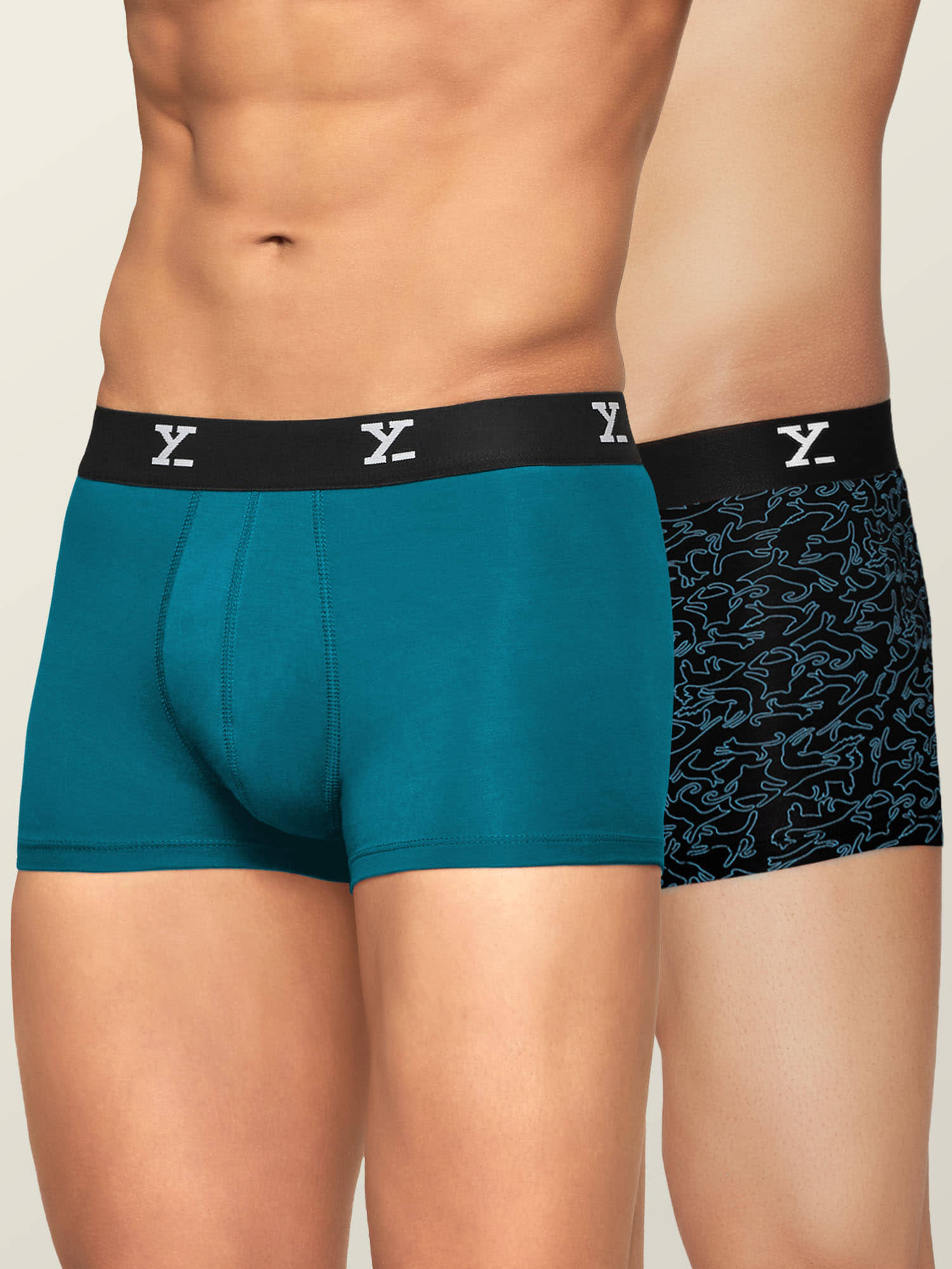 XYXX Pack of 2 Modal Trunks For Men's ( Multicolor )
