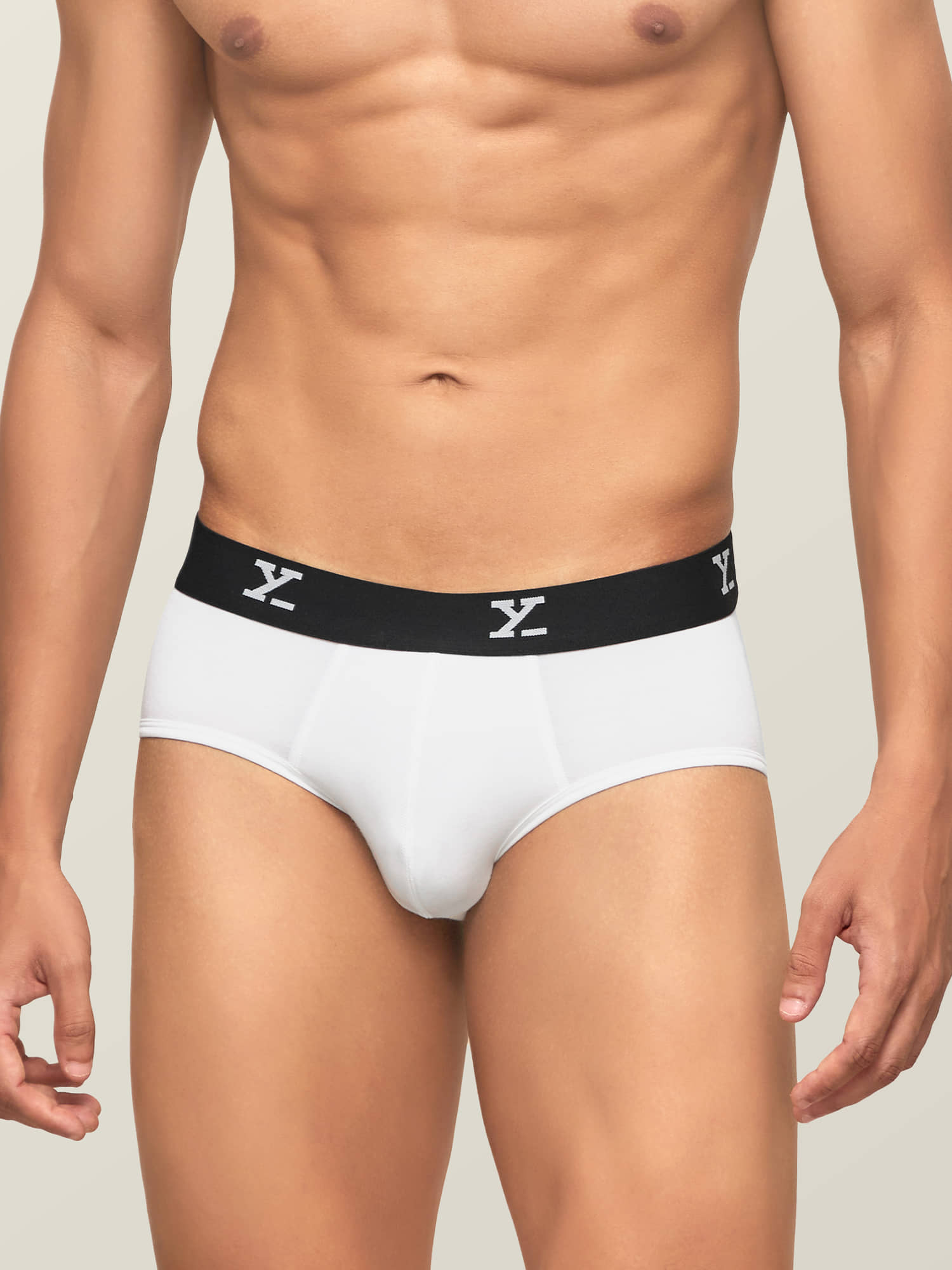 XYXX Pack of 1 Modal Briefs For Men's ( White )