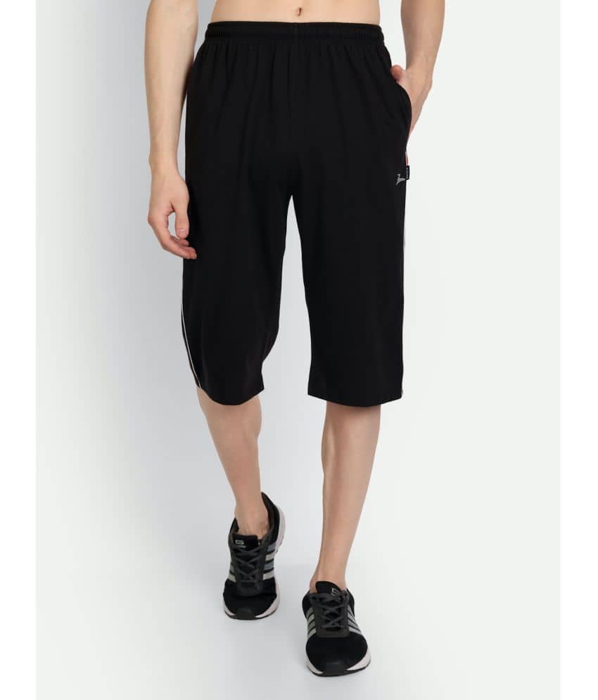 Zeffit - Dark Grey Cotton Blend Men's Three-Fourths ( Pack of 1 ) - Shorts | Buy online on ZillyBuy