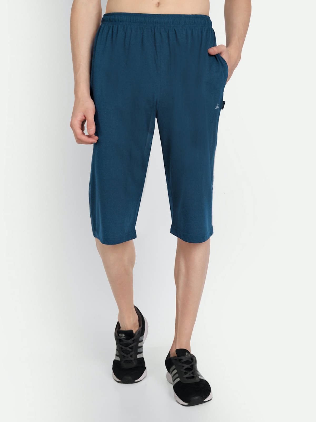     			Zeffit - Blue Cotton Blend Men's Three-Fourths ( Pack of 1 )