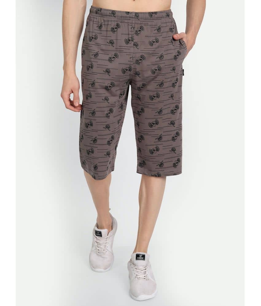 Zeffit - Navy Cotton Blend Men's Three-Fourths ( Pack of 1 ) - Shorts | Buy online on ZillyBuy