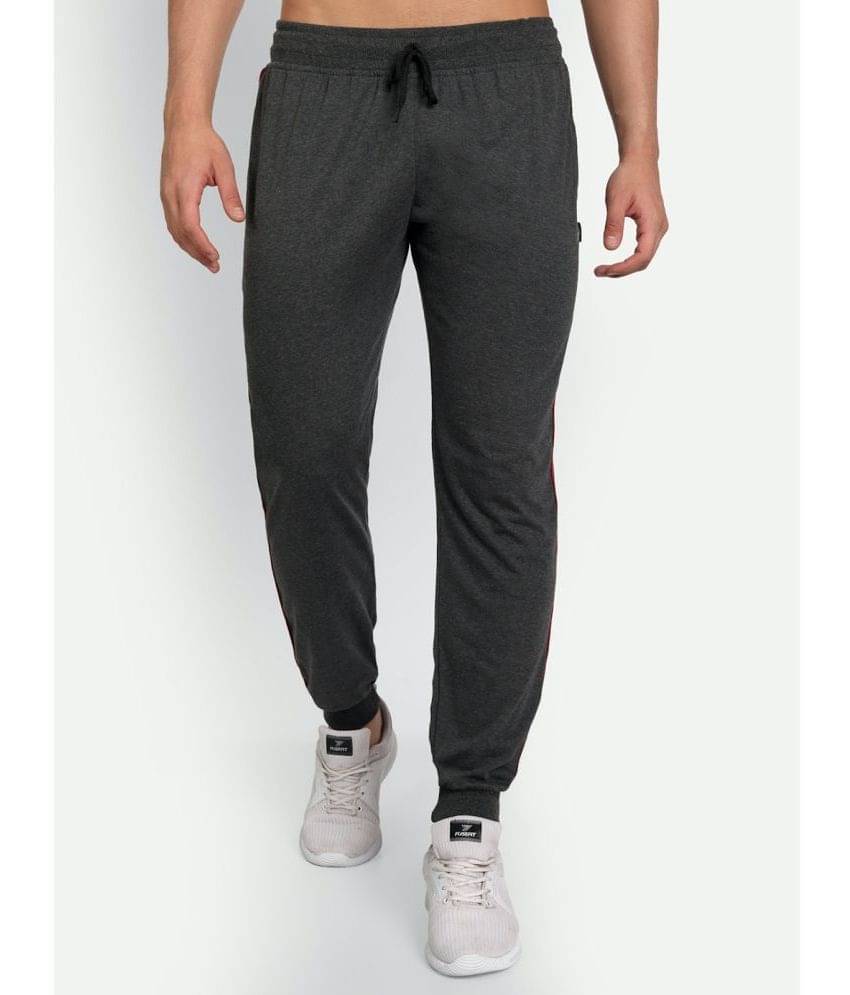     			Zeffit - Charcoal Cotton Blend Men's Joggers ( Pack of 1 )