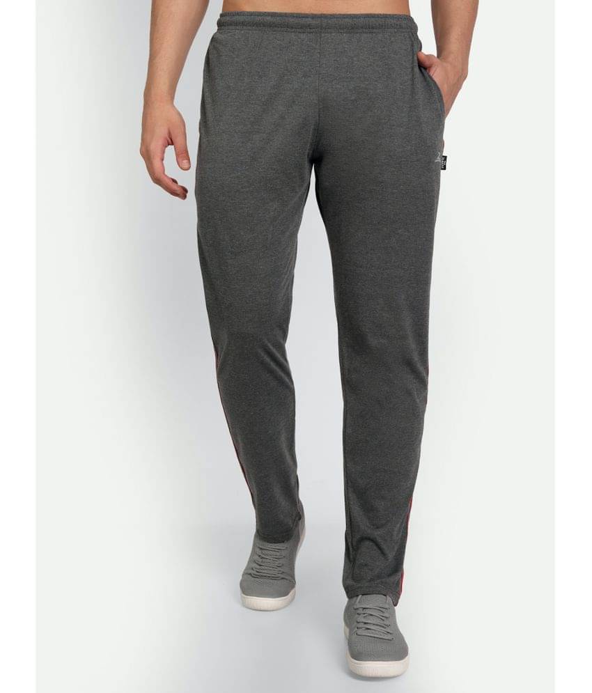 Zeffit - Charcoal Cotton Blend Men's Trackpants ( Pack of 1 )     			Zeffit - Charcoal Cotton Blend Men's Trackpants ( Pack of 1 )