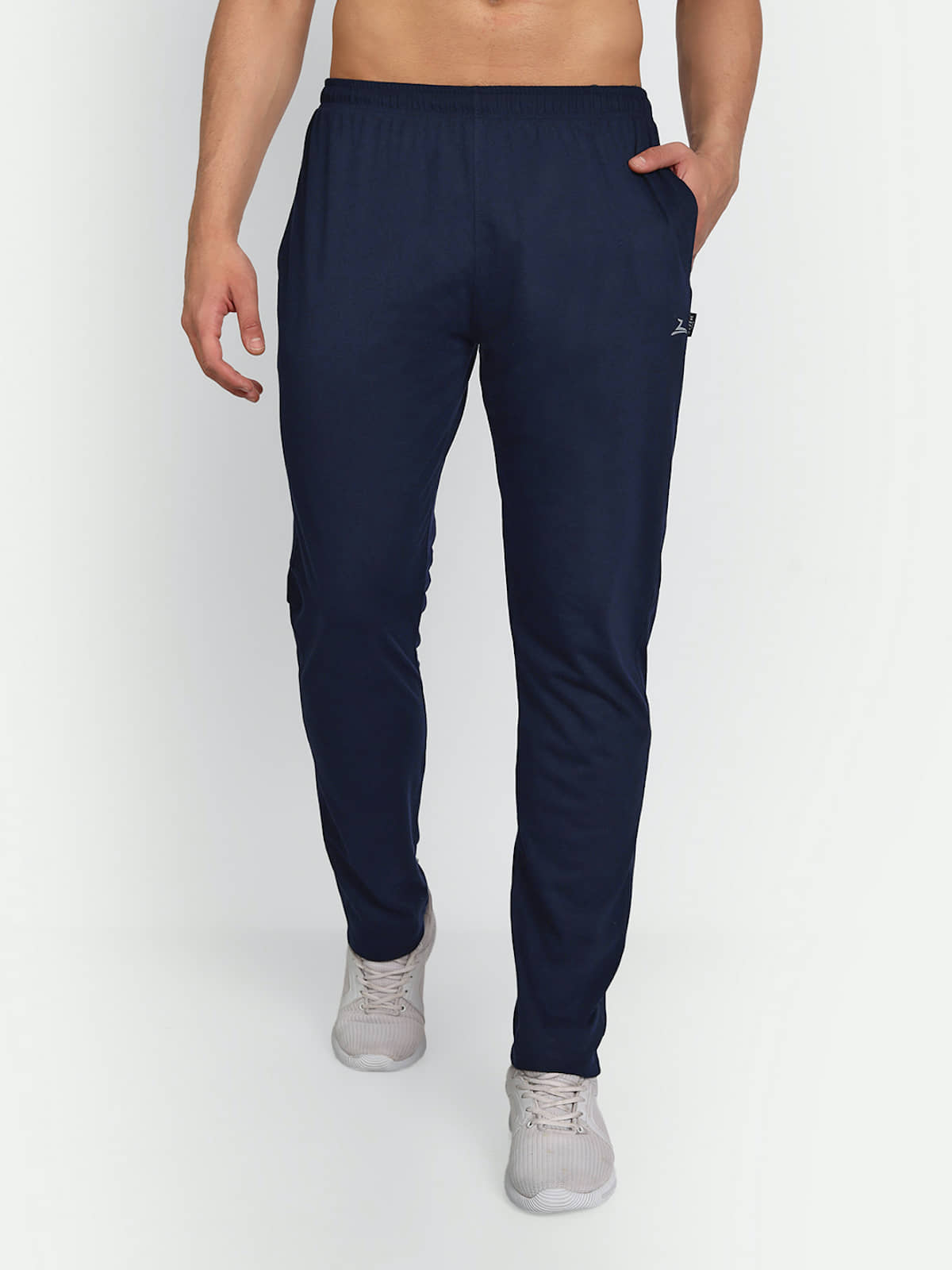Zeffit - Navy Cotton Blend Men's Trackpants ( Pack of 1 ) - Track Pants | Buy online on ZillyBuy