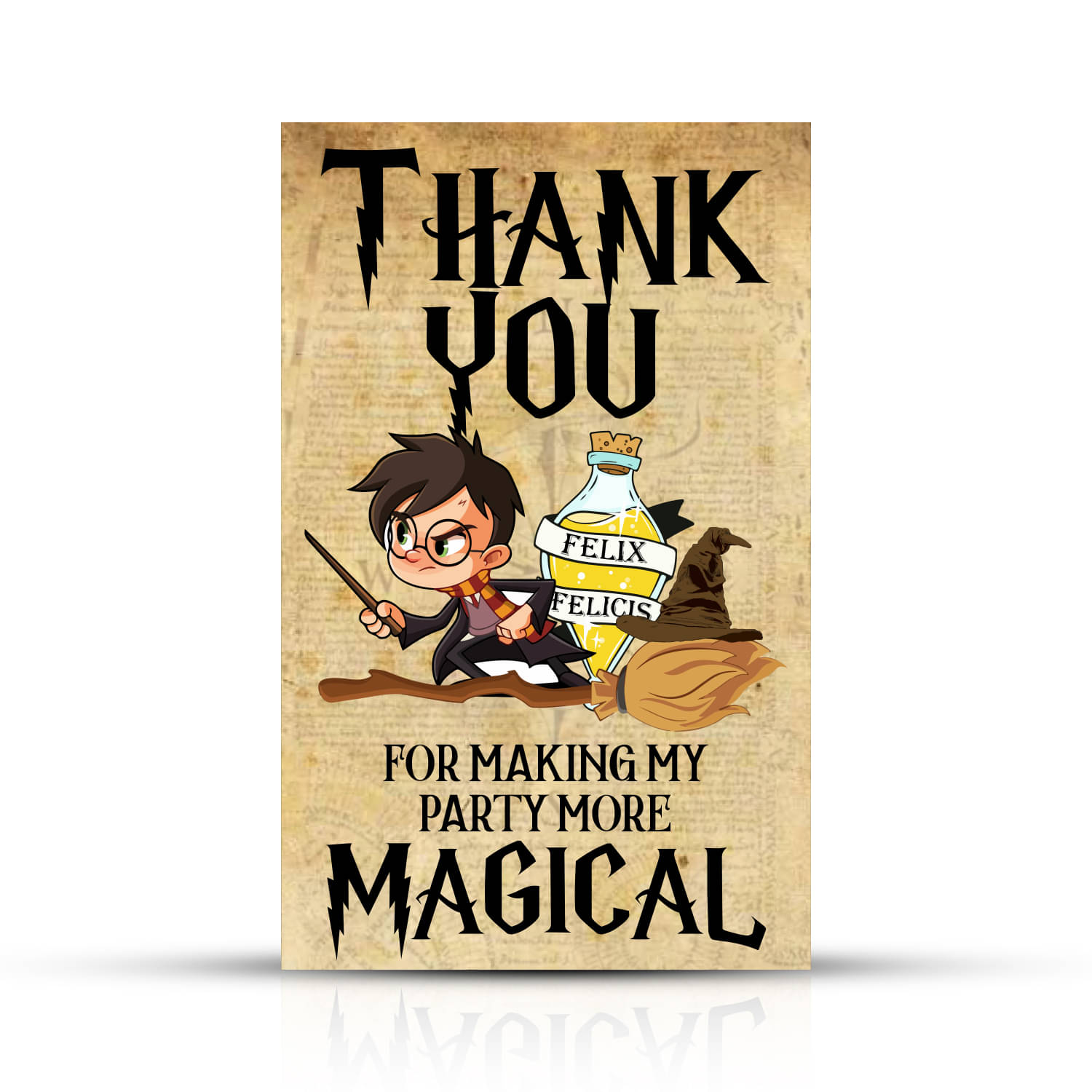     			Zyozi Harry Potter Theme Thank You for Making My Party More Magical Tags for Birthday,Harry Potter Theme Thank You Label Tags for Birthday, Wedding, Baby Shower, Thanksgiving Favor (Pack of 20)