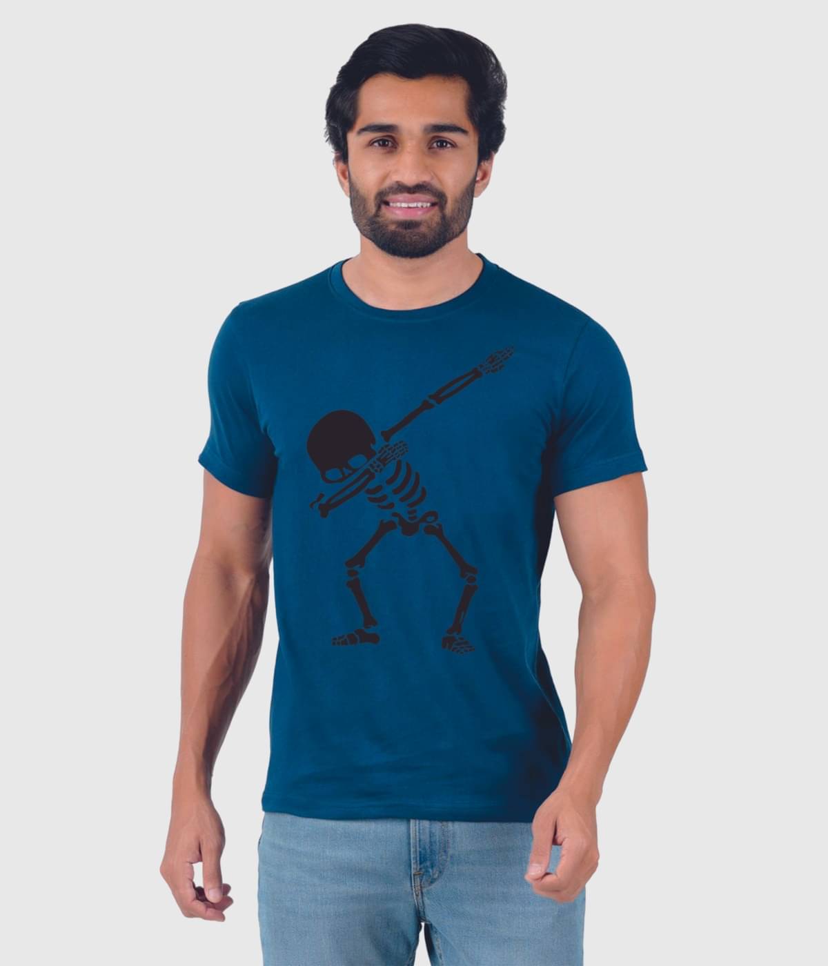     			ferocious Pack of 1 Cotton Regular Fit Men's T-Shirt ( Blue )