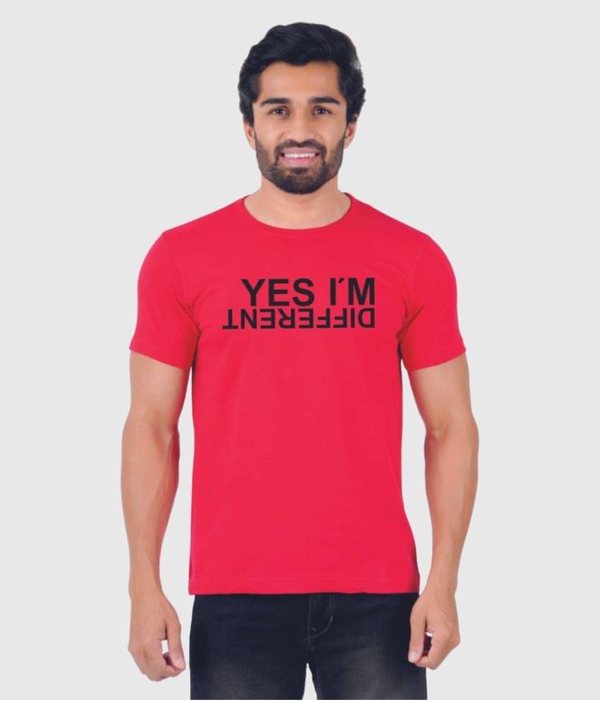 ferocious Pack of 1 Cotton Regular Fit Men's T-Shirt ( Red ) ferocious Pack of 1 Cotton Regular Fit Men's T-Shirt ( Red )