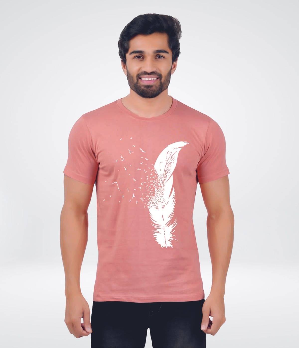 ferocious Pack of 1 Cotton Regular Fit Men's T-Shirt ( Rose Gold )     			ferocious Pack of 1 Cotton Regular Fit Men's T-Shirt ( Rose Gold )