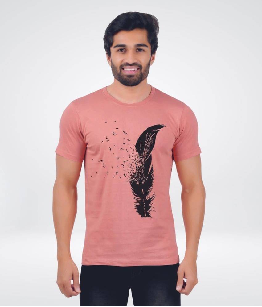     			ferocious Pack of 1 Cotton Regular Fit Men's T-Shirt ( Rose Gold )