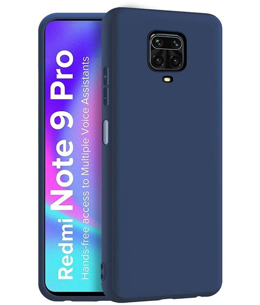 CASE VA - Blue Silicon Plain Cases Compatible For Xiaomi Redmi Note 9 Pro ( Pack of 1 ) CASE VA - Blue Silicon Plain Cases Compatible For Xiaomi Redmi Note 9 Pro ( Pack of 1 )