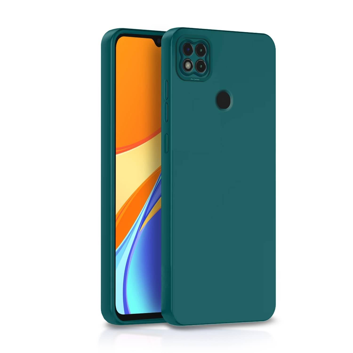     			CASE VA - Green Silicon Plain Cases Compatible For Xiaomi Redmi 9C ( Pack of 1 )