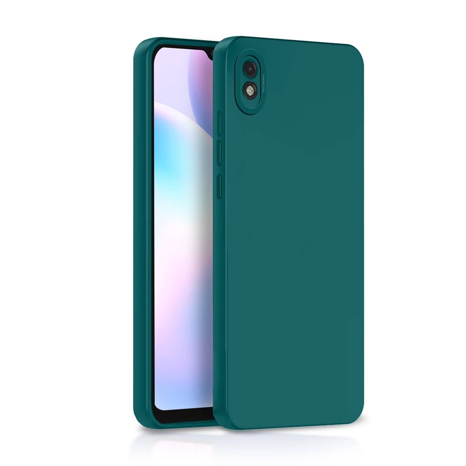     			CASE VA - Green Silicon Plain Cases Compatible For Xiaomi Redmi 9i ( Pack of 1 )