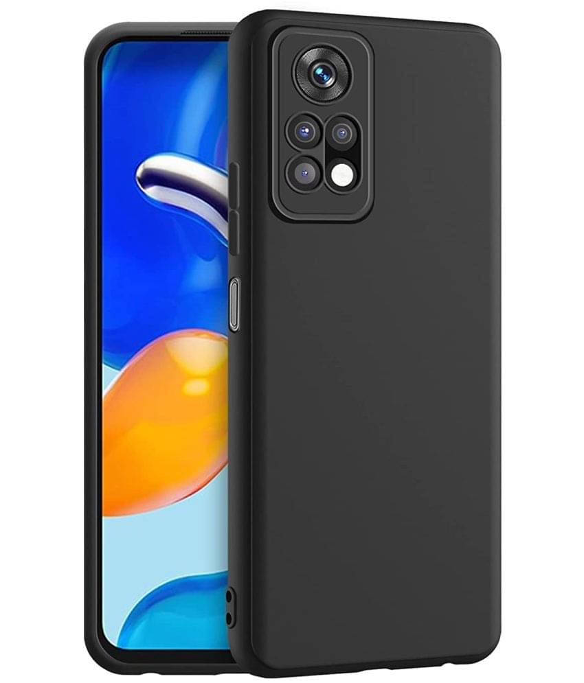 Case Vault Covers - Black Silicon Plain Cases Compatible For Redmi Note 11 ( Pack of 1 ) Case Vault Covers - Black Silicon Plain Cases Compatible For Redmi Note 11 ( Pack of 1 )