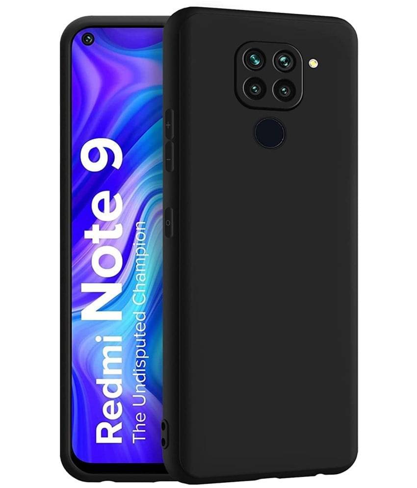 Case Vault Covers - Black Silicon Plain Cases Compatible For Xiaomi Redmi Note 9 ( Pack of 1 ) Case Vault Covers - Black Silicon Plain Cases Compatible For Xiaomi Redmi Note 9 ( Pack of 1 )