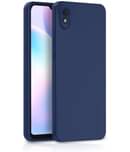 Case Vault Covers - Blue Silicon Plain Cases Compatible For Redmi 9i sport ( Pack of 1 )