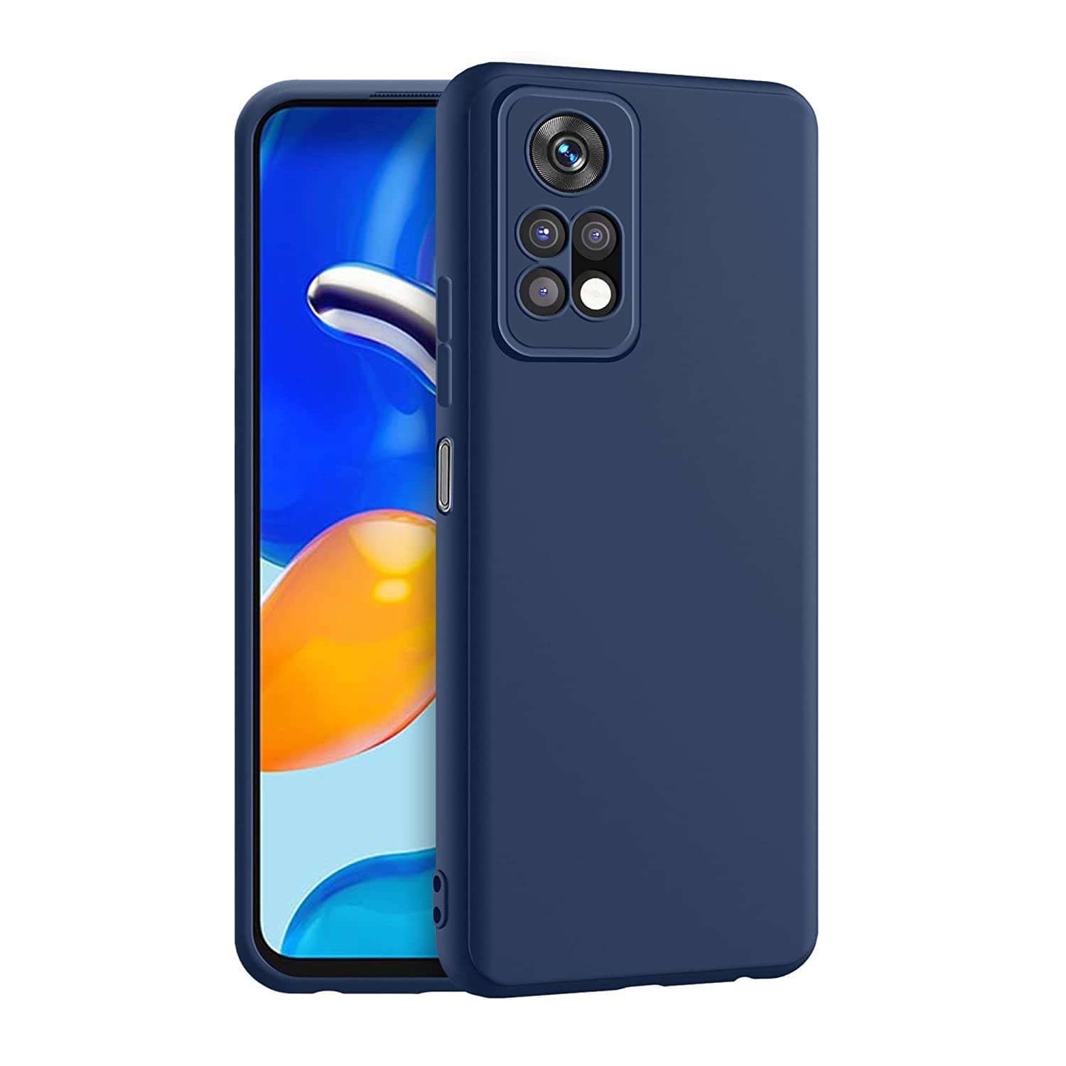 Case Vault Covers - Blue Silicon Plain Cases Compatible For Redmi Note 11 ( Pack of 1 ) Case Vault Covers - Blue Silicon Plain Cases Compatible For Redmi Note 11 ( Pack of 1 )