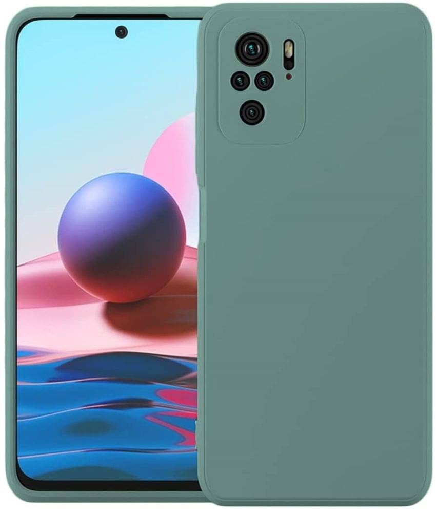 Case Vault Covers - Green Silicon Plain Cases Compatible For Xiaomi Redmi Note 10 ( Pack of 1 ) Case Vault Covers - Green Silicon Plain Cases Compatible For Xiaomi Redmi Note 10 ( Pack of 1 )