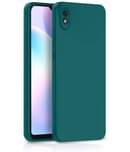 Case Vault Covers - Green Silicon Plain Cases Compatible For Redmi 9i sport ( Pack of 1 )