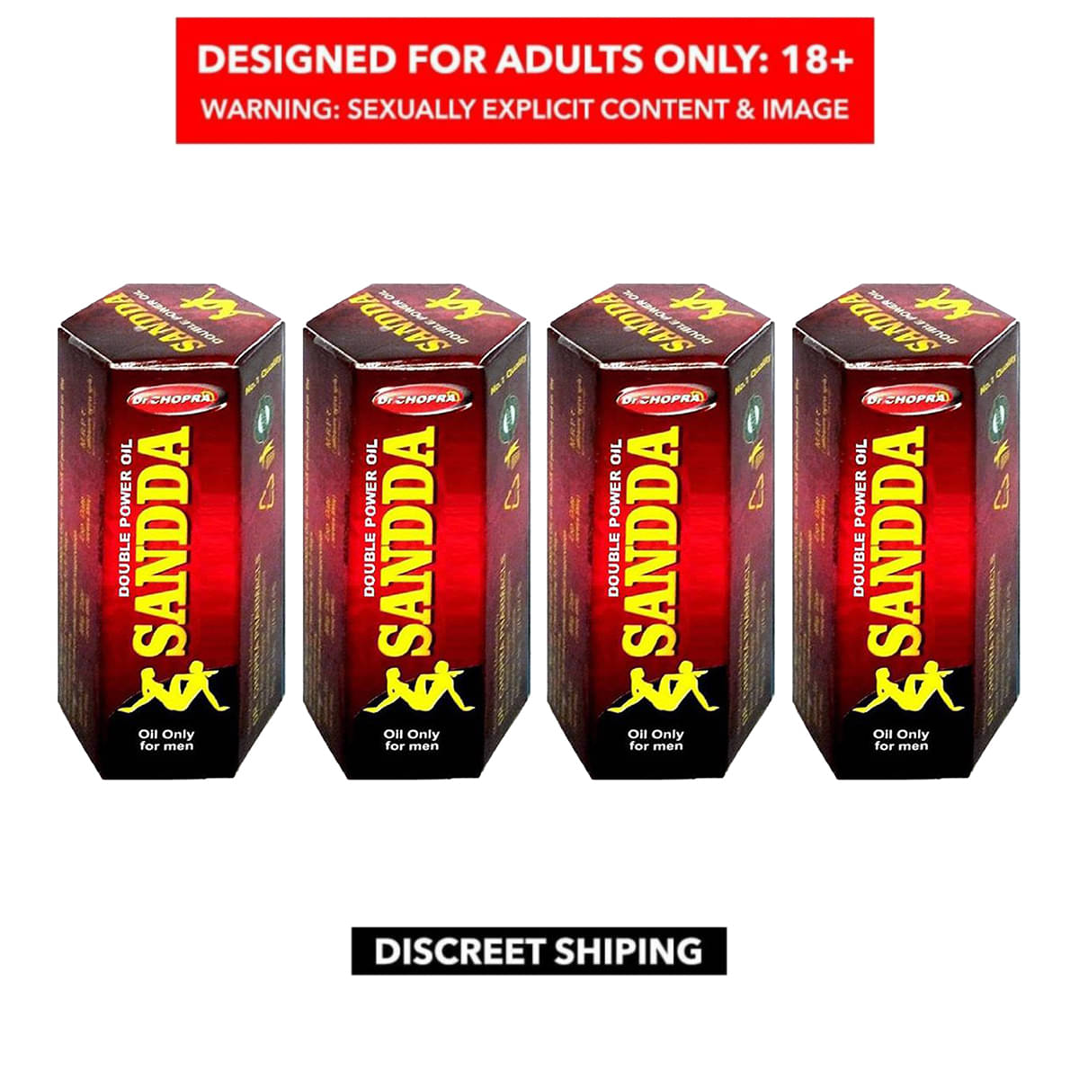 Dr. Chopra's Double Power Sanda Oil Pack of 4 Dr. Chopra's Double Power Sanda Oil Pack of 4