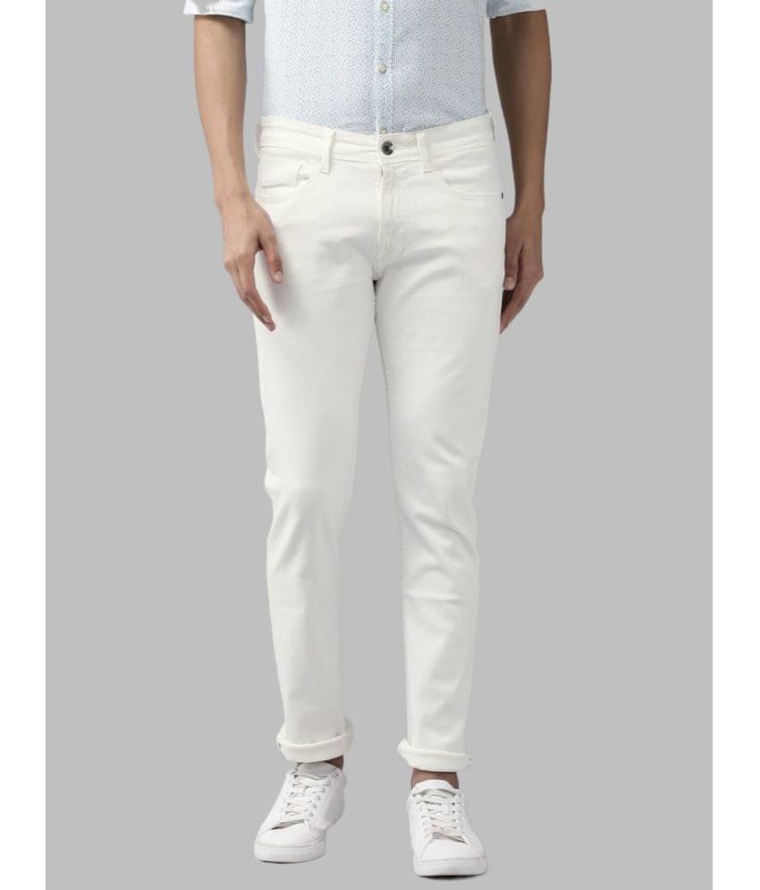 Lawson - White Denim Skinny Fit Men's Jeans ( Pack of 1 ) Lawson - White Denim Skinny Fit Men's Jeans ( Pack of 1 )