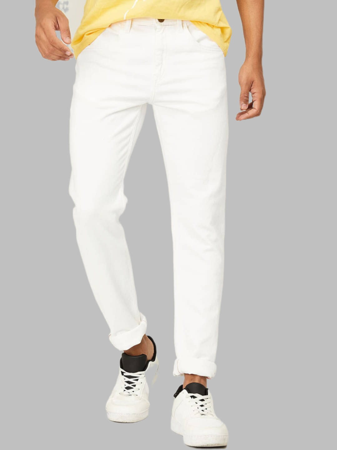     			Lawson - White Denim Slim Fit Men's Jeans ( Pack of 1 )