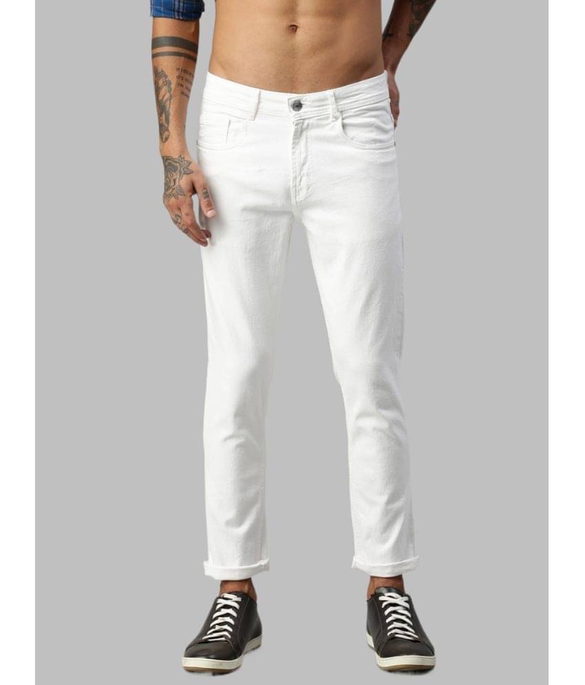 Lawson - White Denim Slim Fit Men's Jeans ( Pack of 1 )     			Lawson - White Denim Slim Fit Men's Jeans ( Pack of 1 )