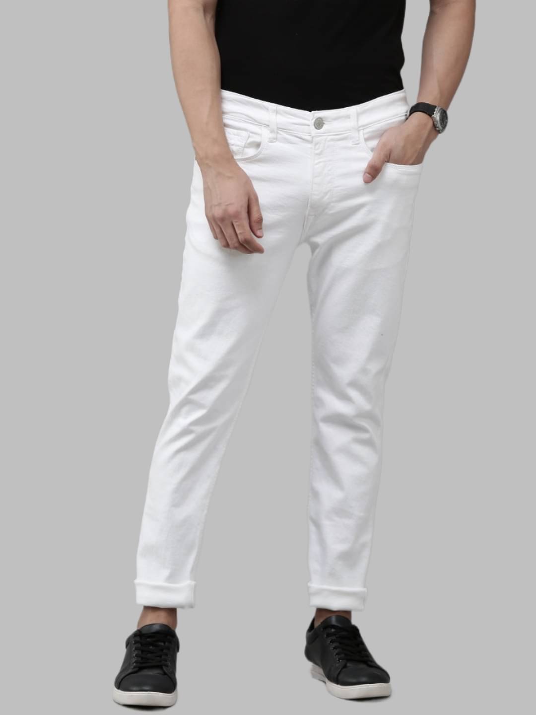     			Lawson - White Denim Slim Fit Men's Jeans ( Pack of 1 )