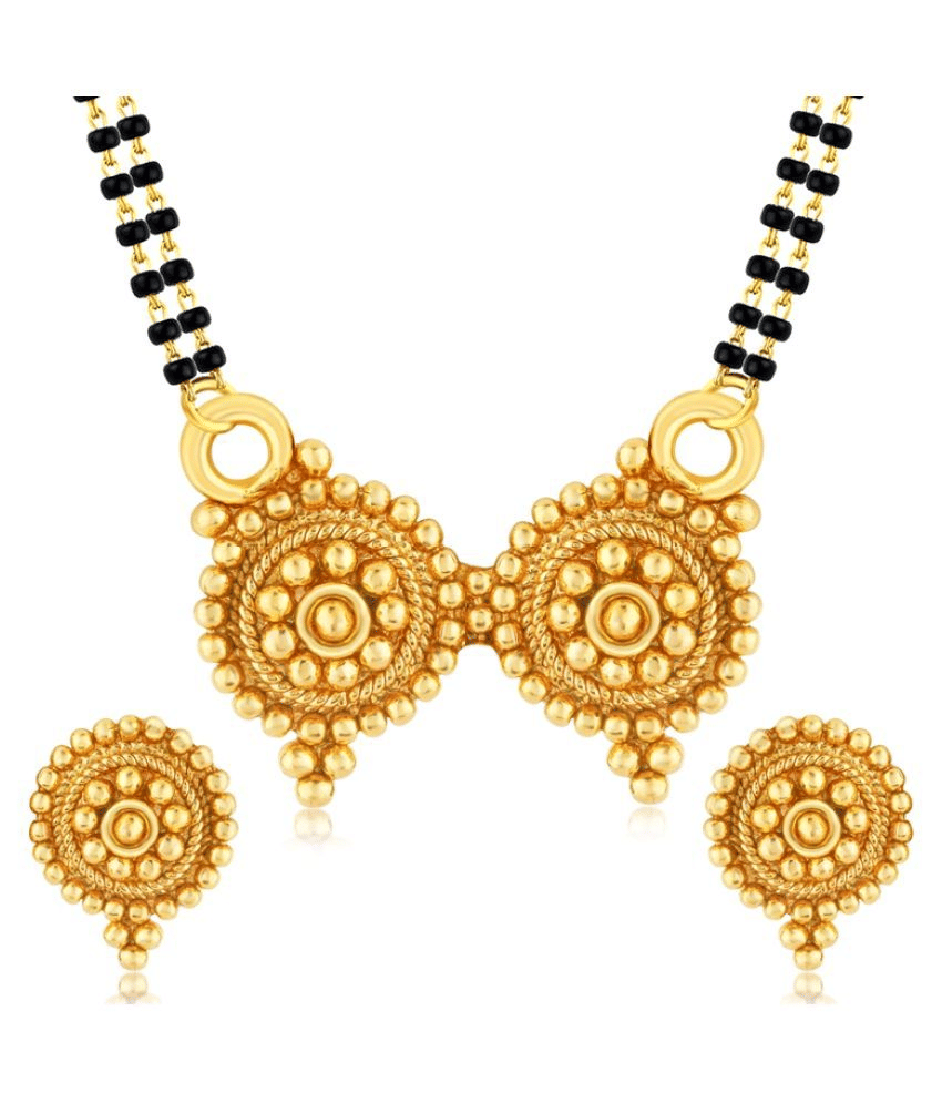 Sunhari Jewels - Golden Mangalsutra Set ( Pack of 1 )