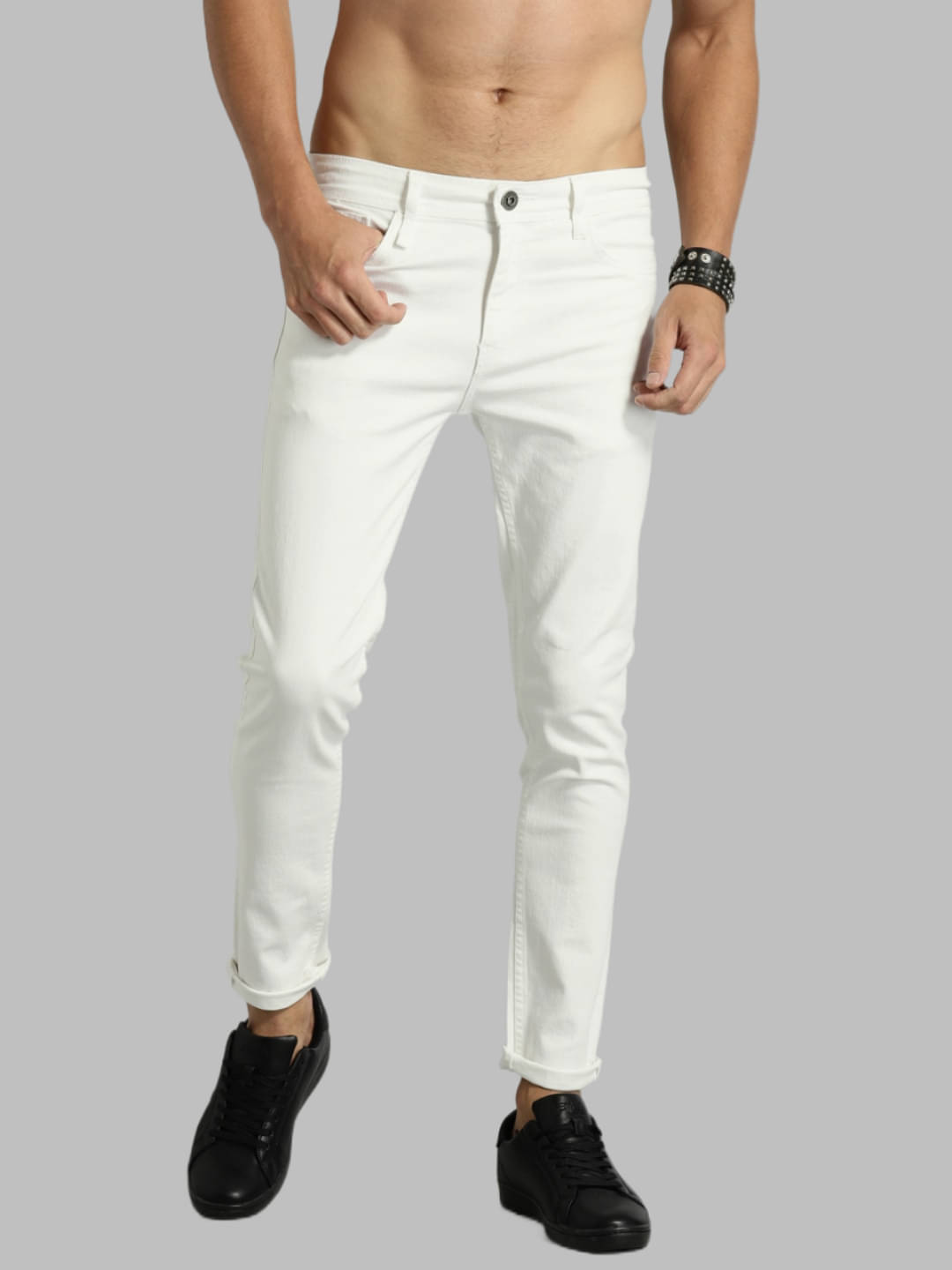     			x20 - White Denim Skinny Fit Men's Jeans ( Pack of 1 )
