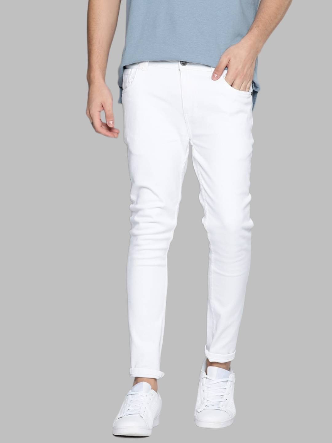 x20 - White Denim Regular Fit Men's Jeans ( Pack of 1 ) x20 - White Denim Regular Fit Men's Jeans ( Pack of 1 )
