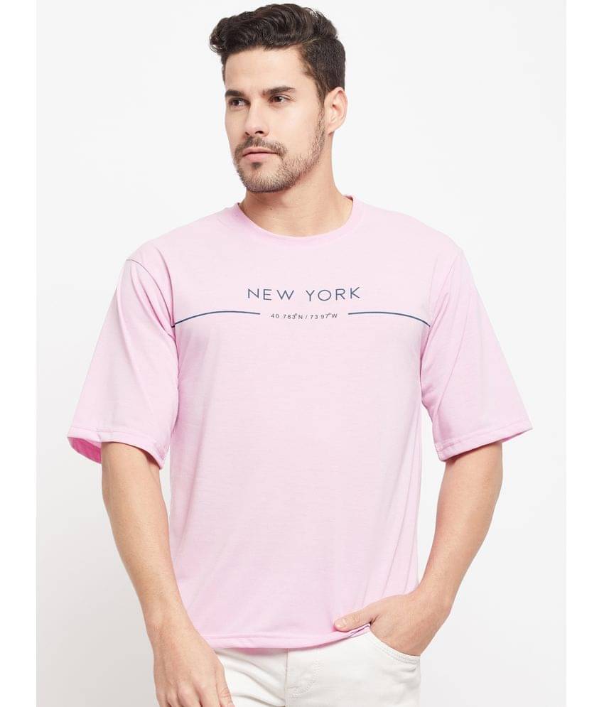 AUSTIZ Pack of 1 Cotton Blend Regular Fit Men's T-Shirt ( Pink ) AUSTIZ Pack of 1 Cotton Blend Regular Fit Men's T-Shirt ( Pink )