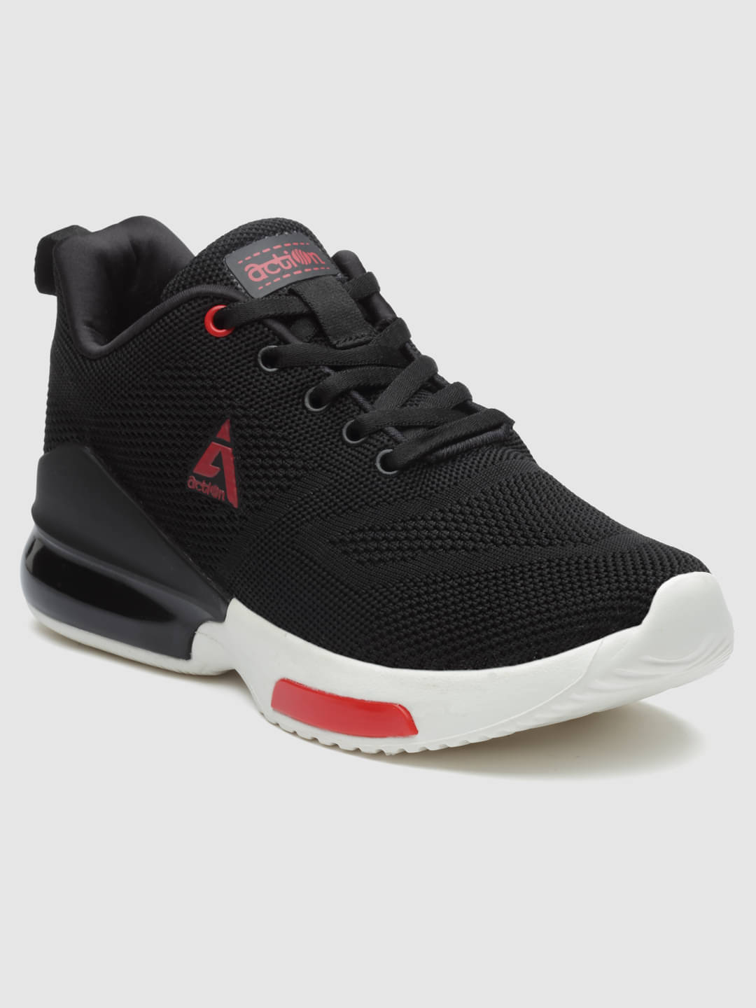     			Action - Black Boy's Running Shoes ( 1 Pair )