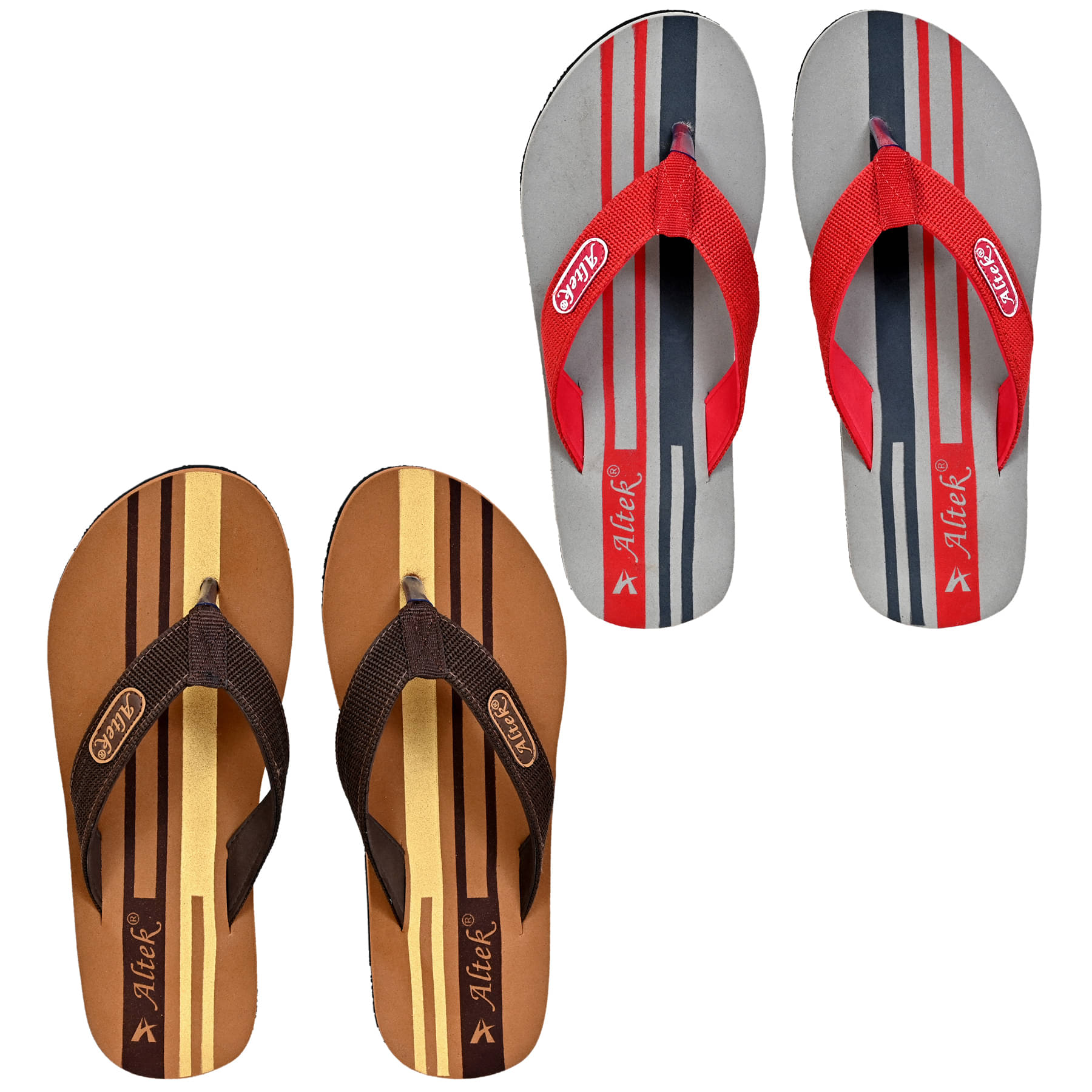     			Altek Multi Color Men's Combo Slipper