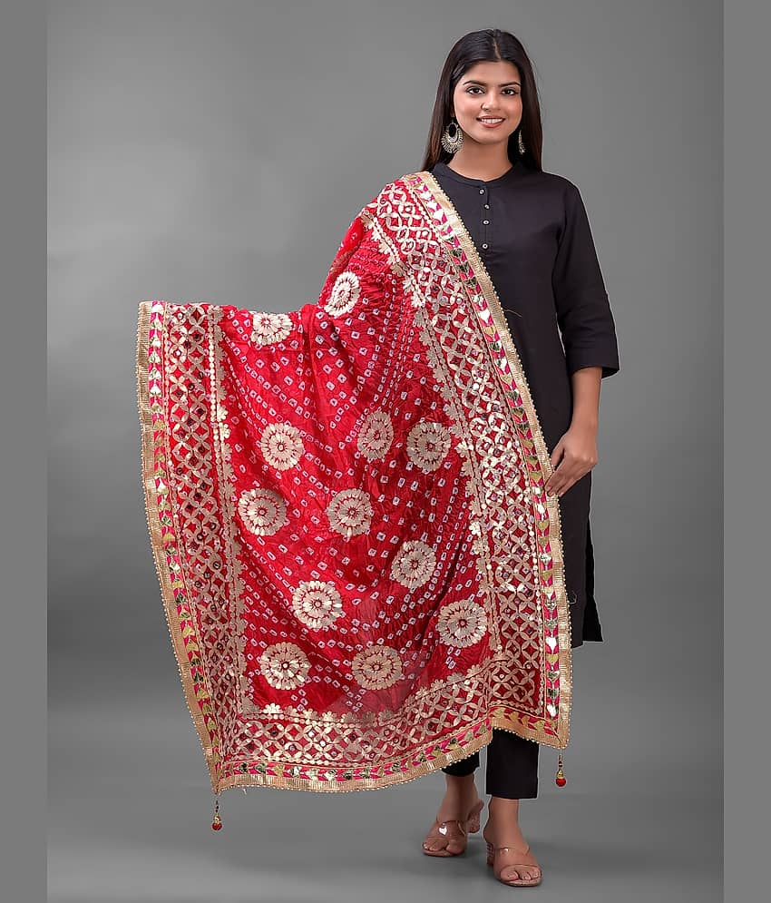 Apratim - Red Silk Women's Dupatta - ( Pack of 1 ) - Dupattas & Shawls | Buy online on ZillyBuy