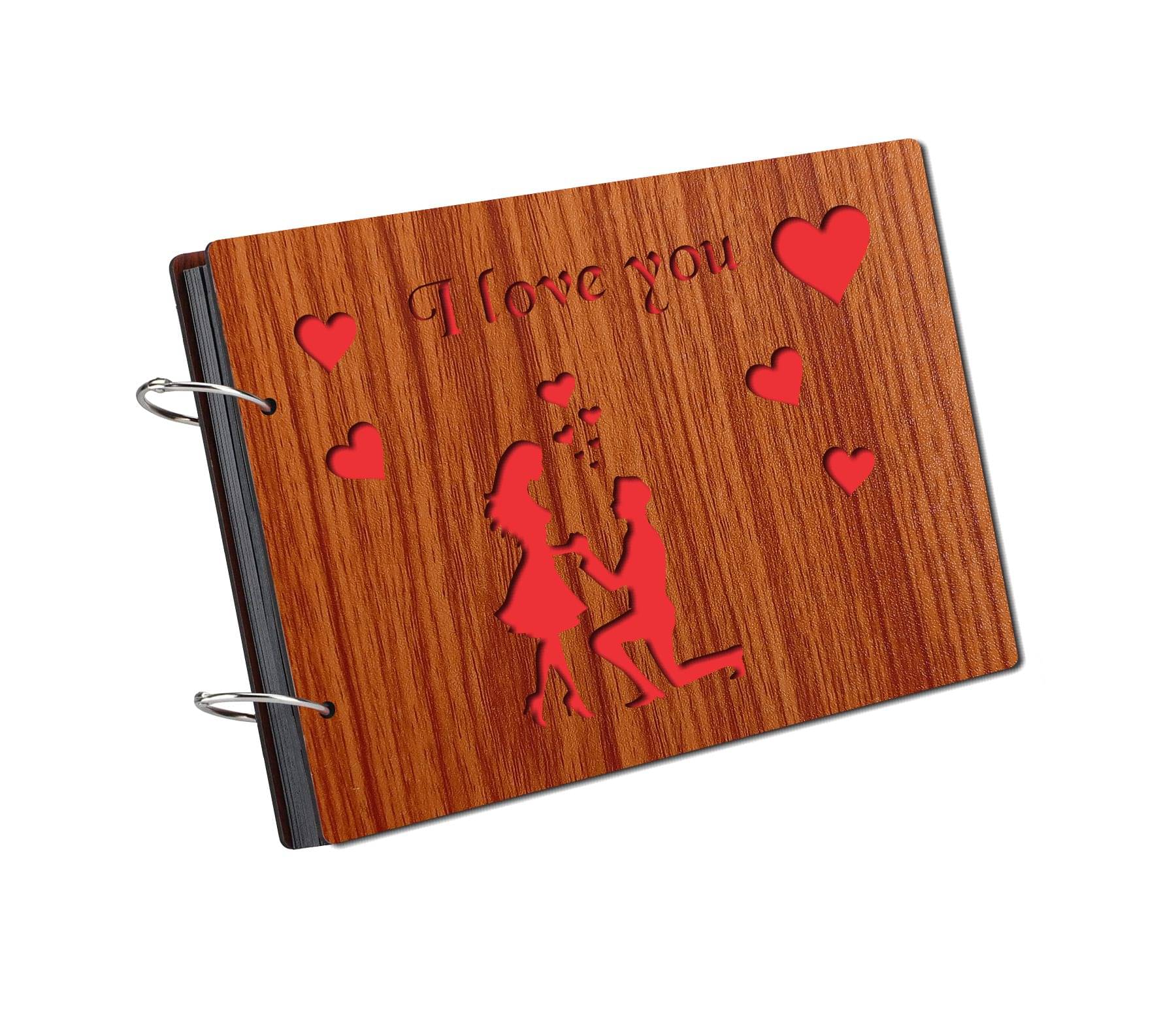 Asmi Collection - Brown Wood Scrap Book Asmi Collection - Brown Wood Scrap Book