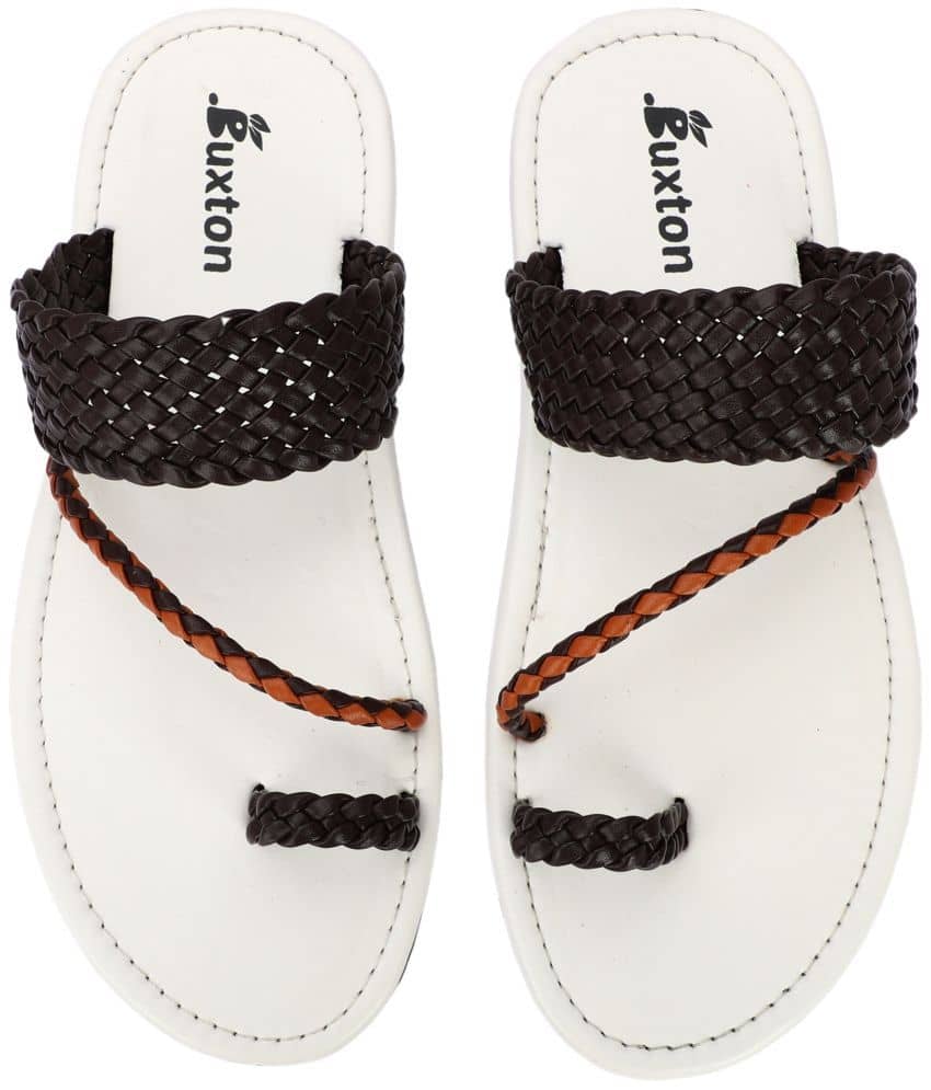 Buxton - Brown Men's Leather Slipper