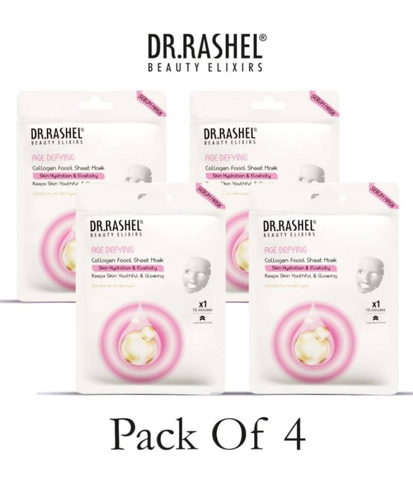 DR.RASHEL Age Defying Sheet Mask for Deep Hydration Suits All Skin Types 20 gm each ( Pack of 4) DR.RASHEL Age Defying Sheet Mask for Deep Hydration Suits All Skin Types 20 gm each ( Pack of 4)
