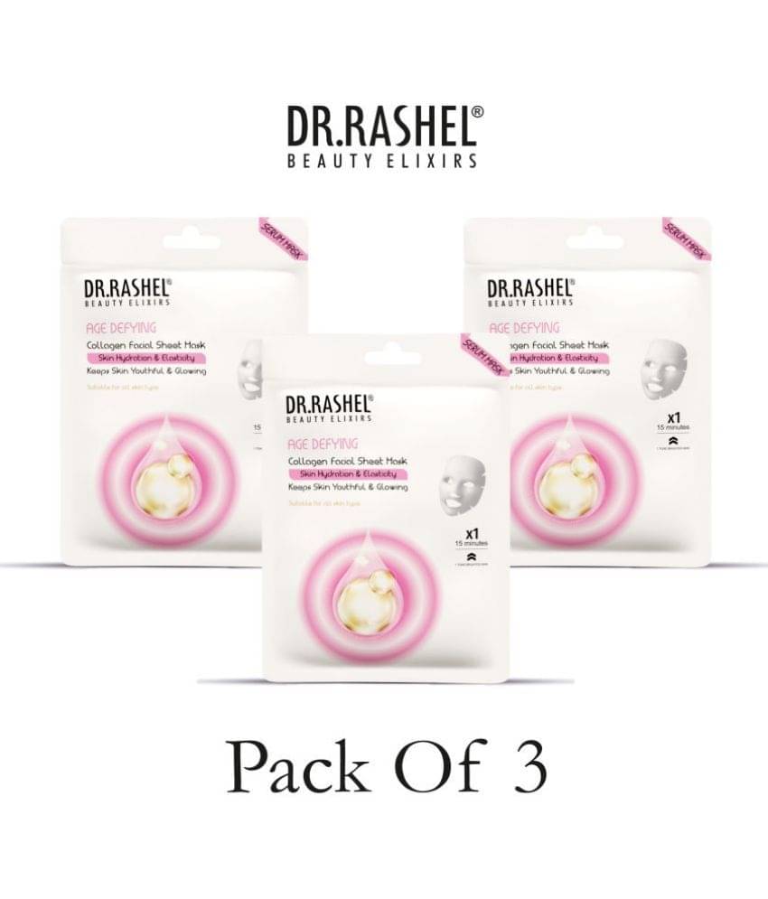 DR.RASHEL Age Defying Sheet Mask for Deep Hydration Suits All Skin Types 20 gm each ( Pack of 3) DR.RASHEL Age Defying Sheet Mask for Deep Hydration Suits All Skin Types 20 gm each ( Pack of 3)