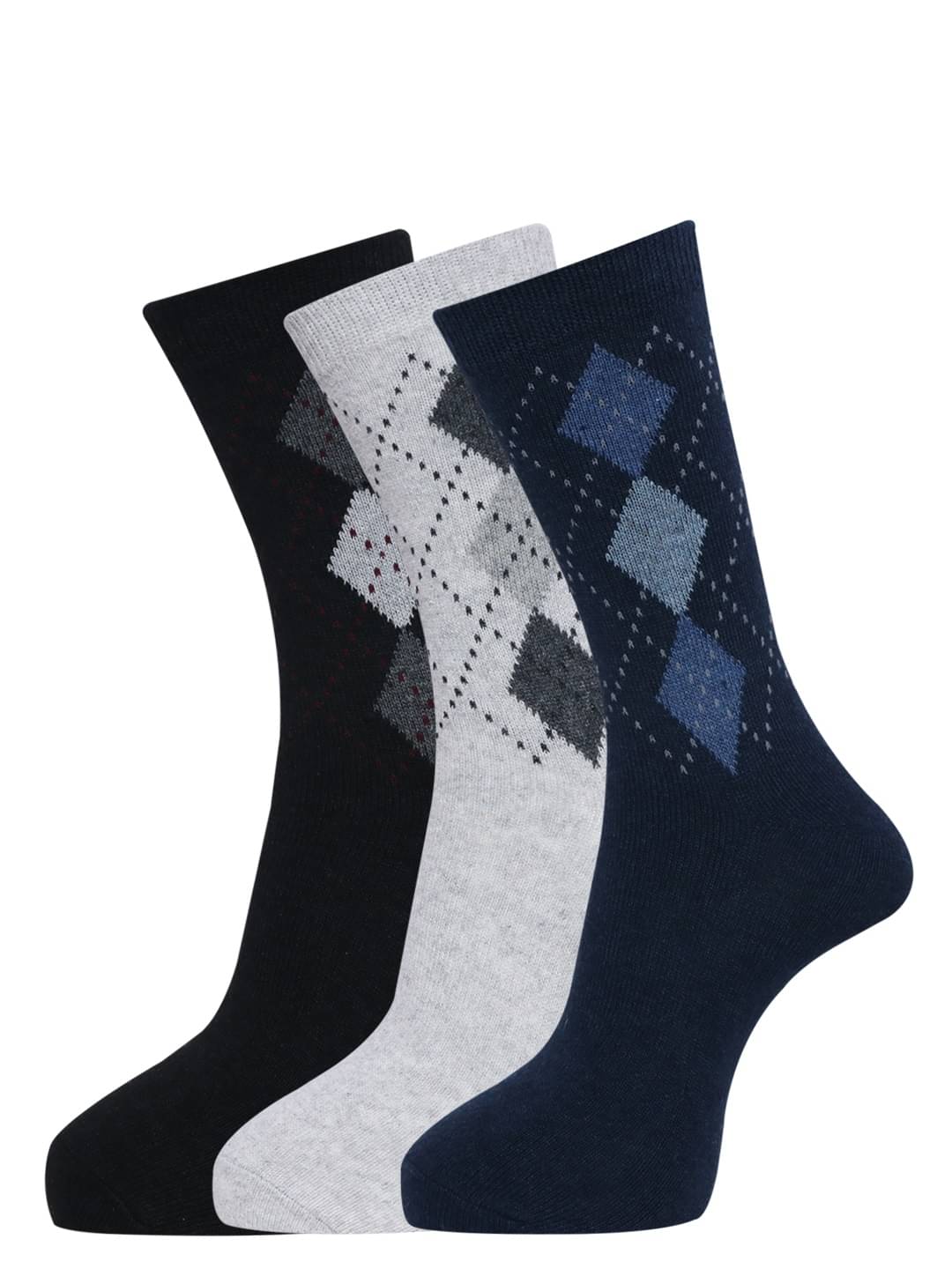 Dollar - Woollen Men's Argyle Multicolor Mid Length Socks ( Pack of 3 )     			Dollar - Woollen Men's Argyle Multicolor Mid Length Socks ( Pack of 3 )
