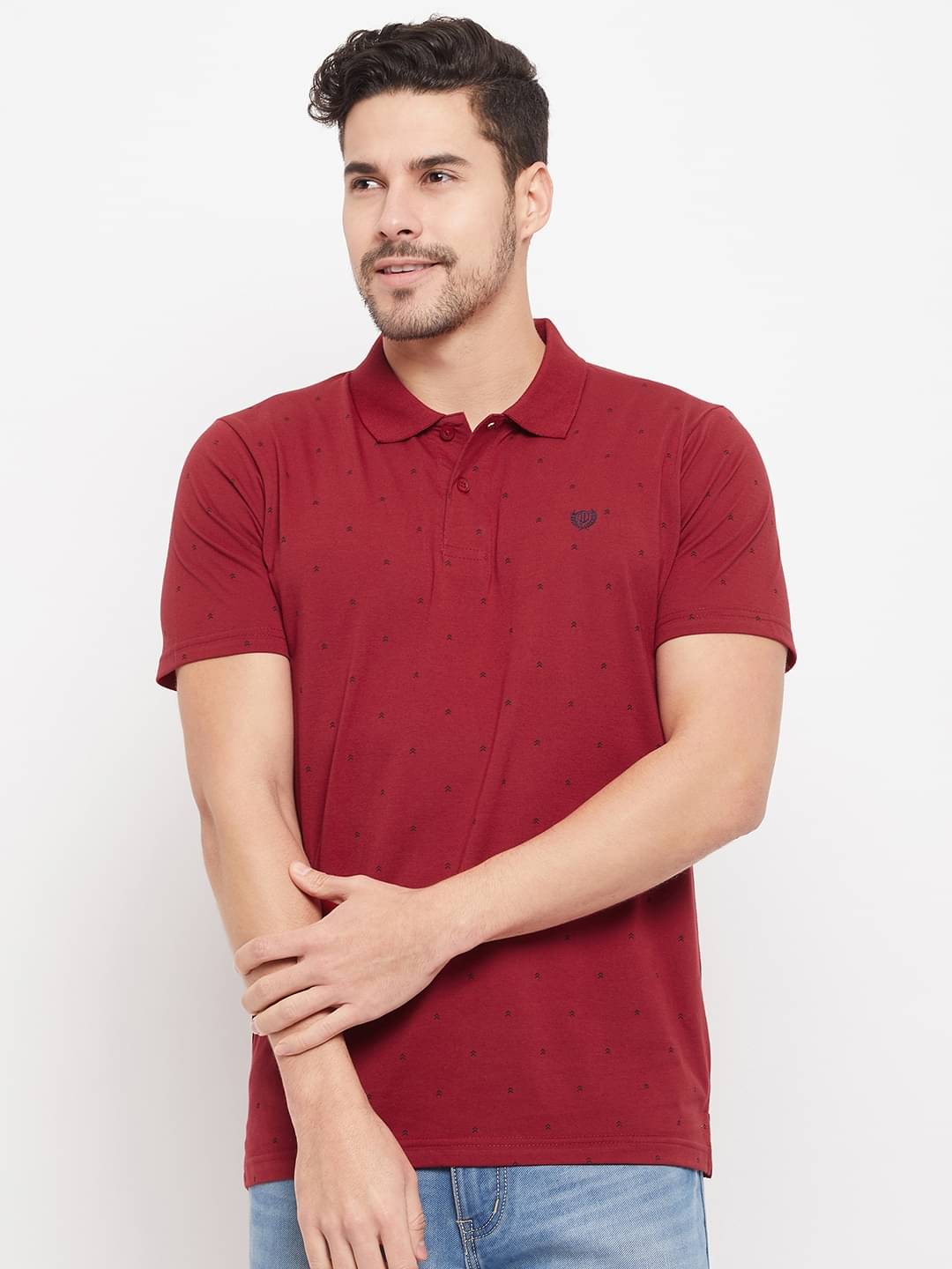    			Duke - Red Cotton Blend Slim Fit Men's Polo T Shirt ( Pack of 1 )