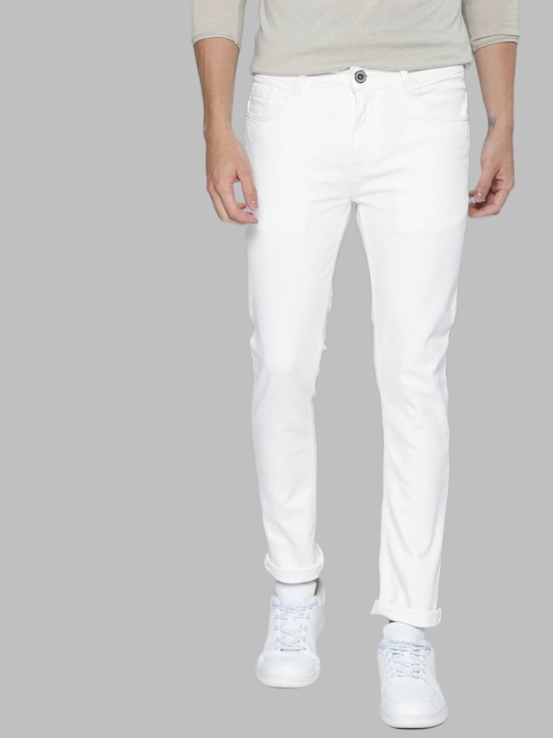     			Lawson - White Denim Slim Fit Men's Jeans ( Pack of 1 )
