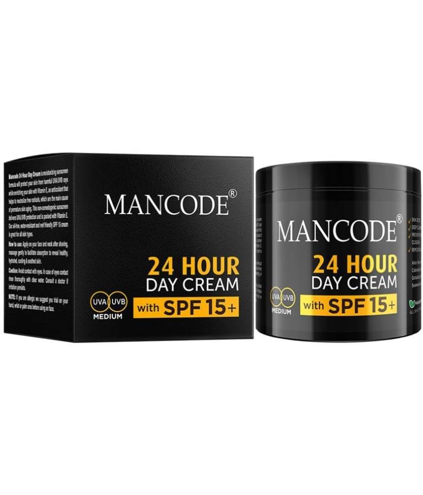 Mancode 24 Hours Day Cream for Men With SPF 15+, Brightening Face Cream for Men (Pack of 1) Mancode 24 Hours Day Cream for Men With SPF 15+, Brightening Face Cream for Men (Pack of 1)
