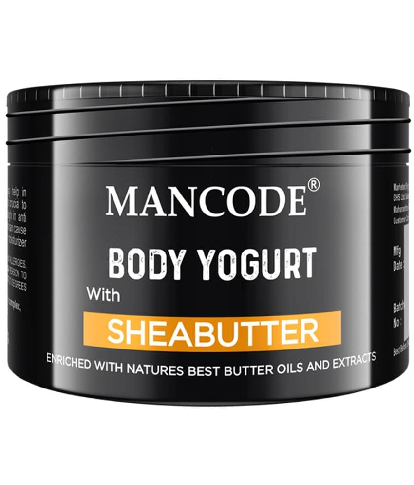 Mancode Shea Butter Body Yogurt Body Cream for Men for Dry Dull Rough Skin Quick Absorbing , 100 gm (Pack of 1) Mancode Shea Butter Body Yogurt Body Cream for Men for Dry Dull Rough Skin Quick Absorbing , 100 gm (Pack of 1)