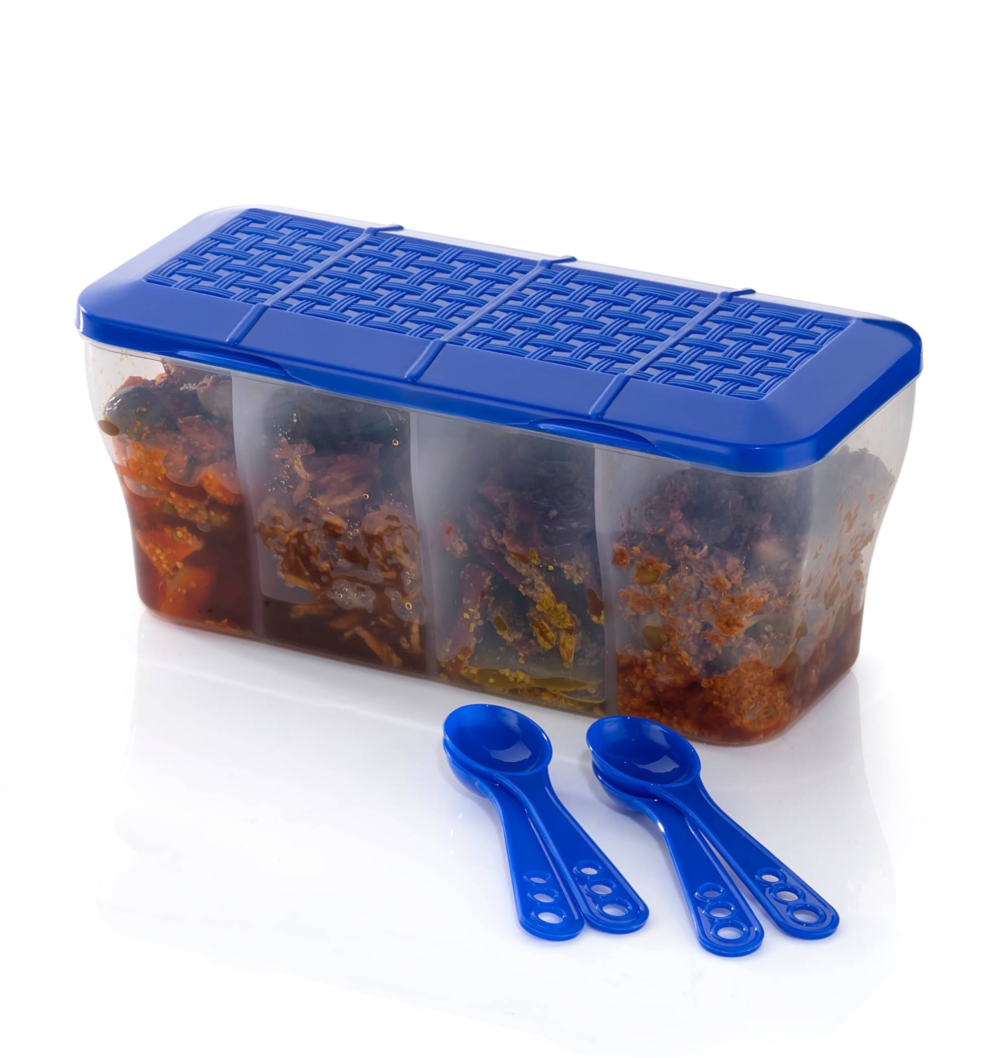     			OFFYX - Fridge Container PET Blue Spice Container ( Set of 1 )