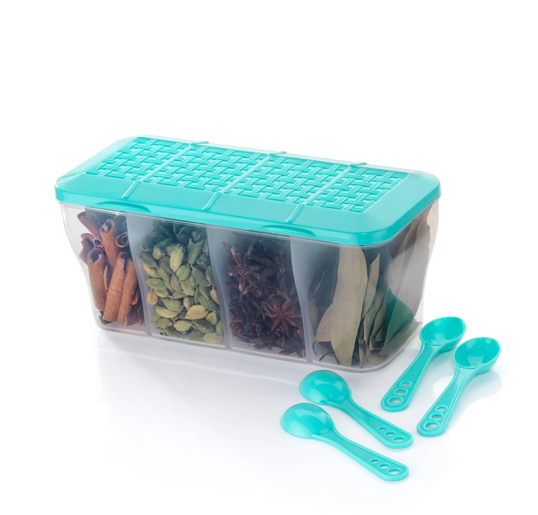    			OFFYX - Fridge Container Set PET Aqua Green Spice Container ( Set of 1 )