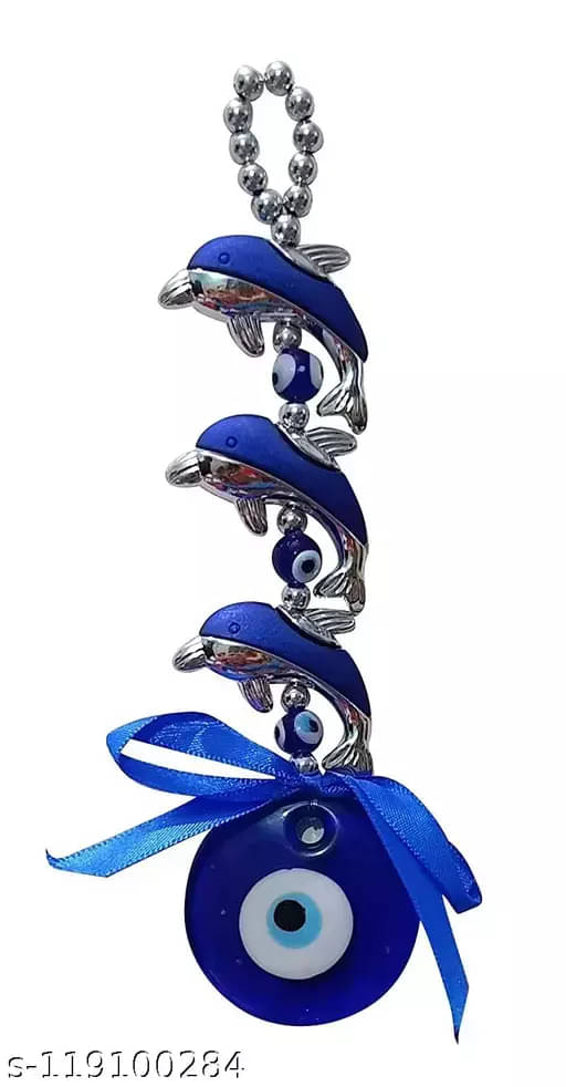     			PAYSTORE - Glass Fengshui Dolphin Evil Eye Hanging