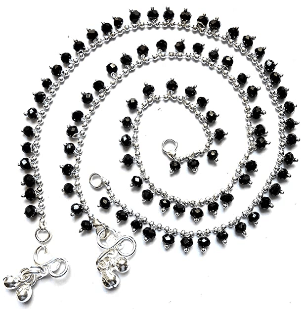 Sunhari Jewels - Black Anklets ( Pack of 1 ) Sunhari Jewels - Black Anklets ( Pack of 1 )