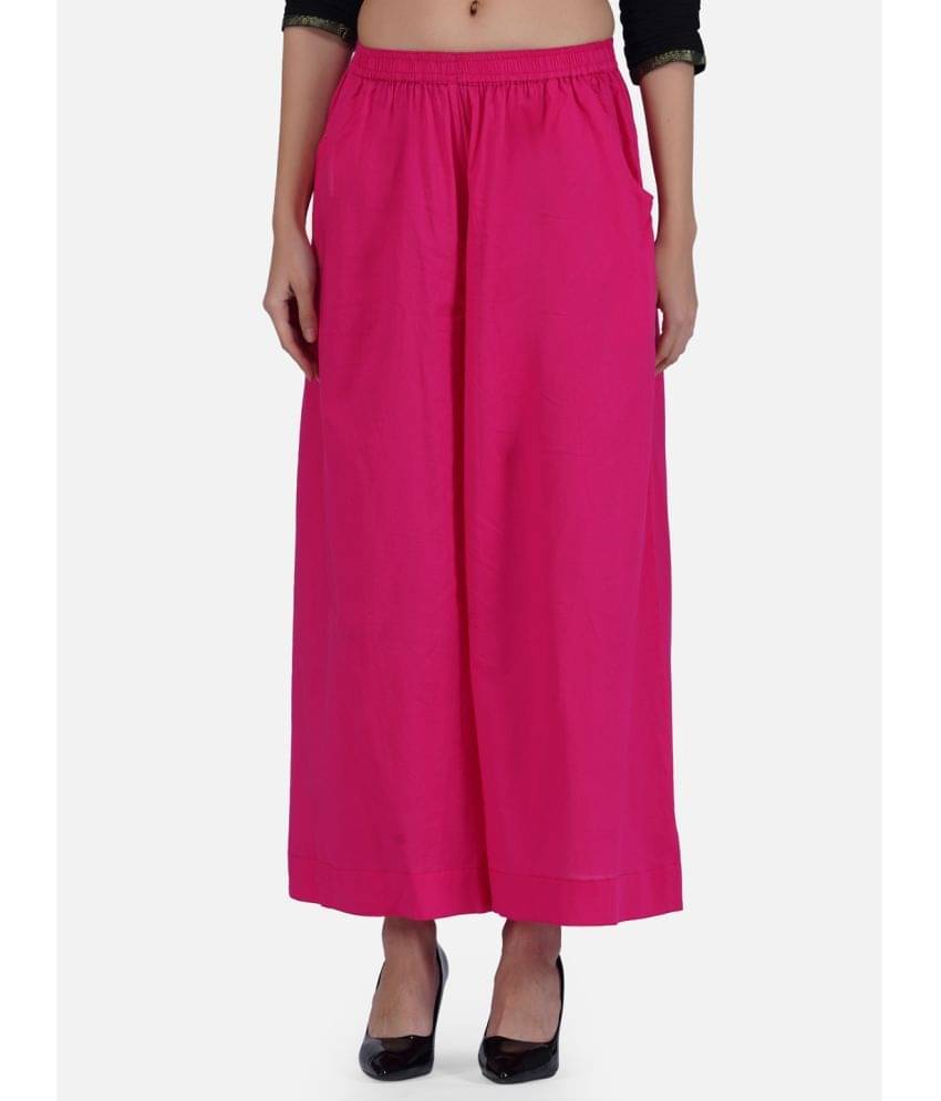     			fabcoast - Pink Cotton Flared Women's Palazzos ( Pack of 1 )